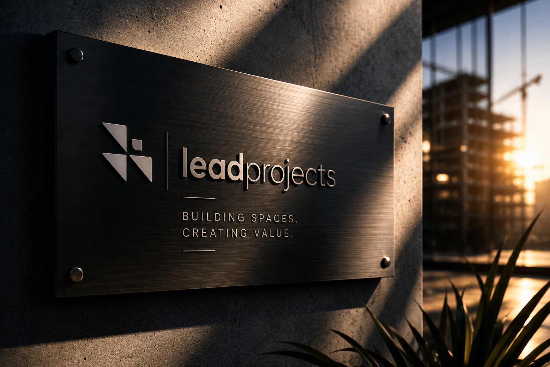 Lead Projects building signage